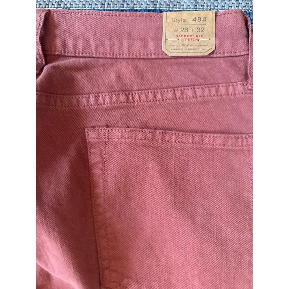 J.Crew Men's 484 Slim-fit Garment-dyed Five-pocket Pants 28 x 32 New with tags